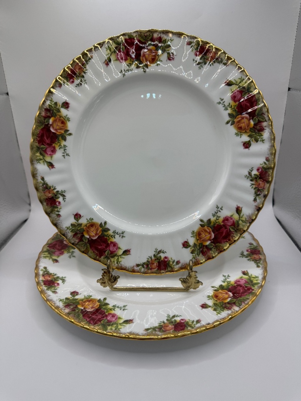 Royal Albert Old Country Roses 8 3/16" Salad Lunch Plate set of 2